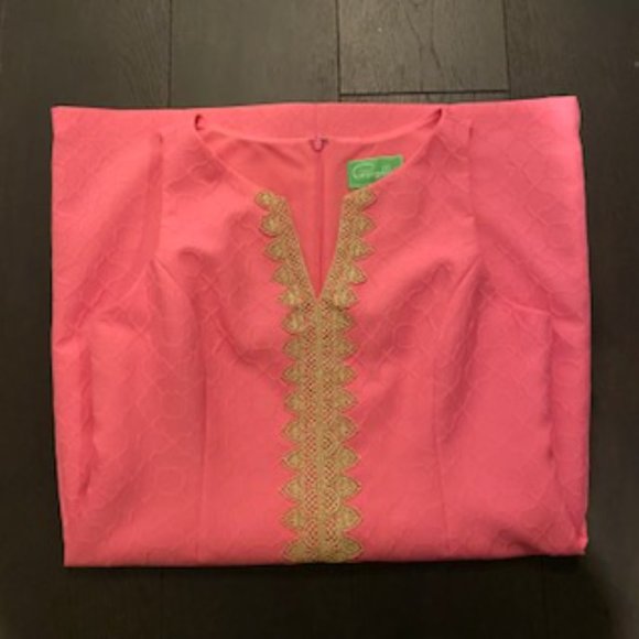 Pappagallo Bubblegum Pink and Gold Summer Dress Size 12 - Never Worn! - Picture 8 of 8